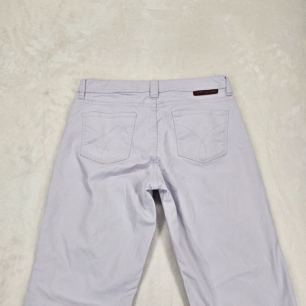 Calvin Klein Jeans Women's Size 8 Light Gray Skinny Crop Mid Rise Stretch Pocket - Picture 4 of 15